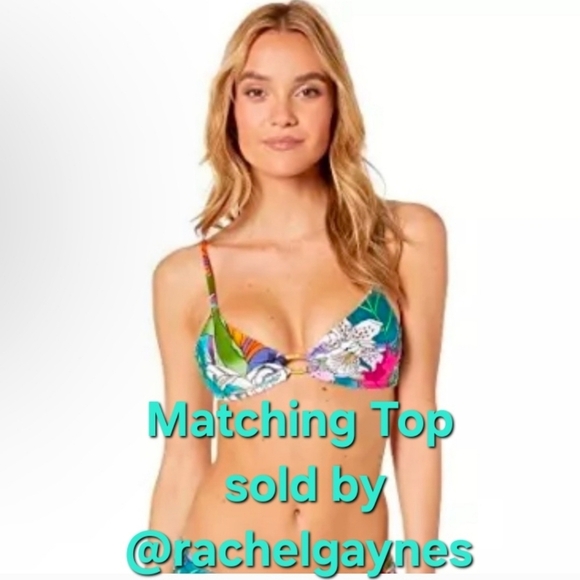 Trina Turk Amazonia California Hipster Bikini Bottom Size 2 Size 4 - Picture 8 of 16